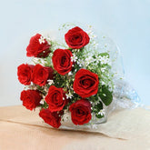 10 Red Roses Bouquet